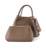 pretty persuasions Small Crossbody Tote W/Card Holder & Cosmetic Pouch - Soil