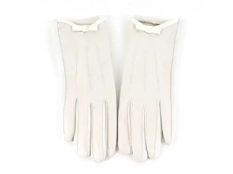 pretty persuasions White Bow Gloves