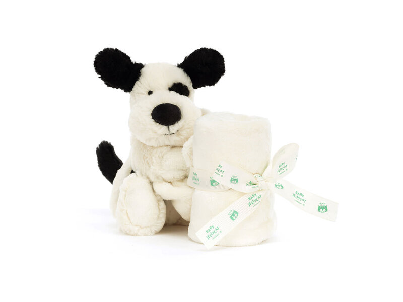JellyCat Inc Bashful Black & Cream Puppy Soother