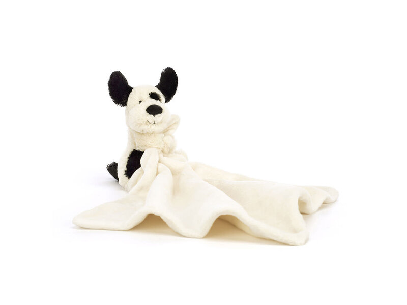 JellyCat Inc Bashful Black & Cream Puppy Soother
