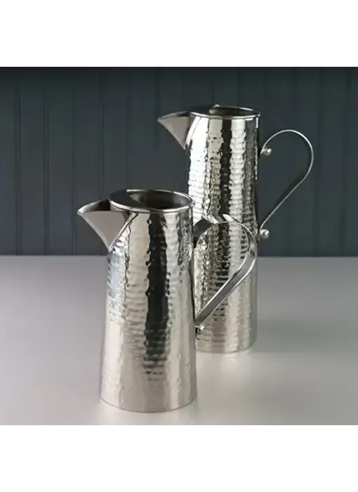 Stainless Steel Hammered Pitcher - Large Capacity