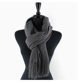 pretty persuasions Solid Color Cozy Soft Scarf - Grey