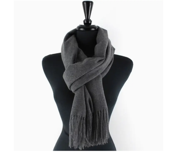 Solid Color Cozy Soft Scarf - Grey