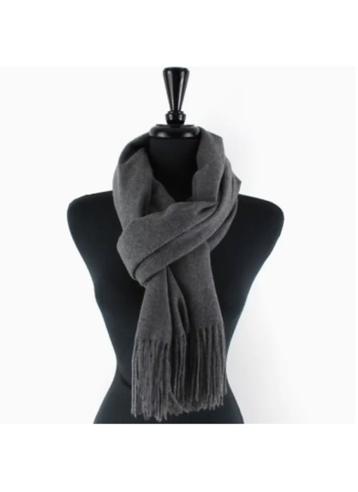 Solid Color Cozy Soft Scarf - Grey