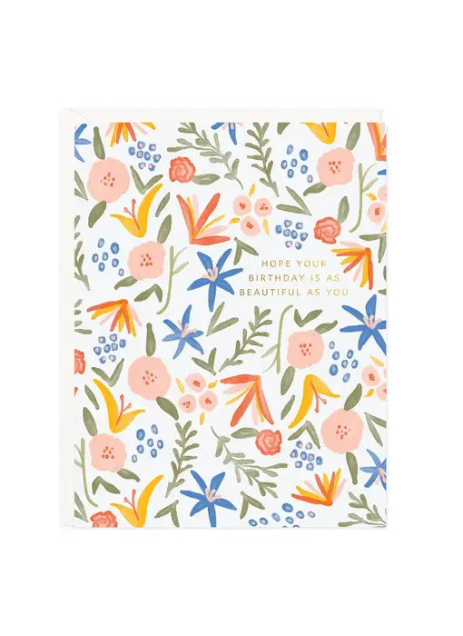 Birthday Floral Spice Card