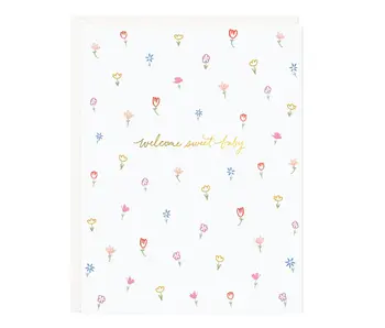 Sweet Baby Petite Floral Card