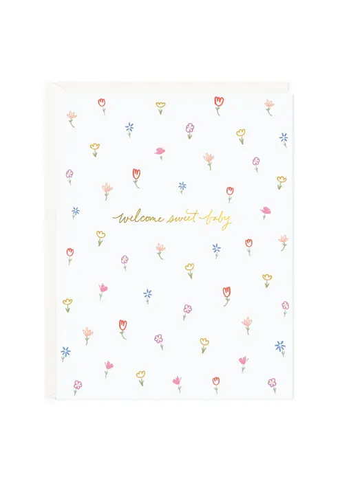 Sweet Baby Petite Floral Card