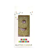 Party Partners 9 Glitter Number Candle Gold