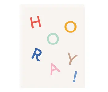 Hooray Letters Card