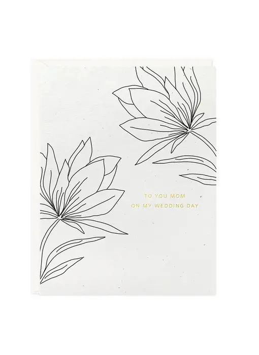 Mom Wedding Day Botanical Card