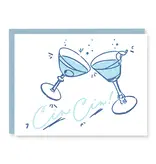 Kindred Letterpress Cin Cin Congrats Card