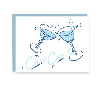 Cin Cin Congrats Card