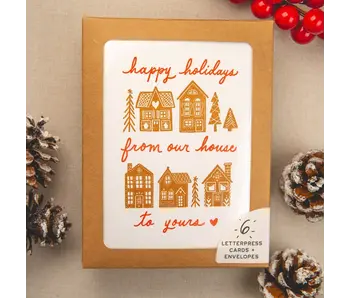 Gingerbread House Holiday Card | Set of 6