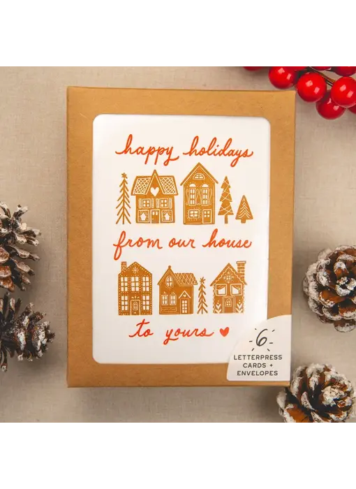 Gingerbread House Holiday Card | Set of 6