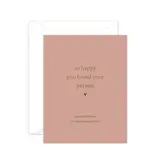 Smitten on Paper Your Person Engagement Greeting Card