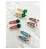 LoveLina 2PC Assorted Flower Hair Barrettes - Cindi