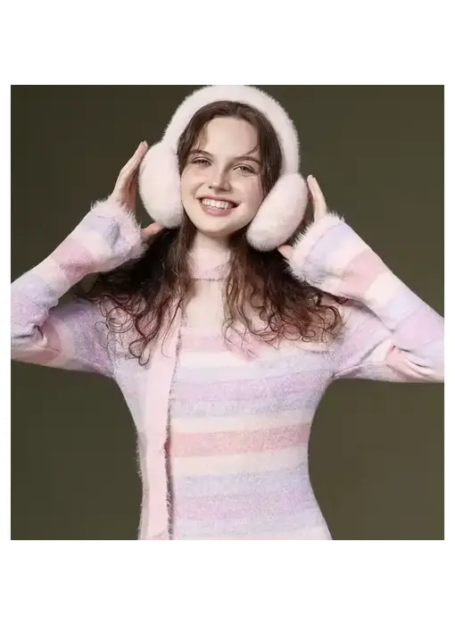 Fuzzy Warm and Cozy Earmuffs - Black