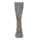 Infinity Classics International Burgers & Fries; Bamboo Crew Socks; Gray 10-13