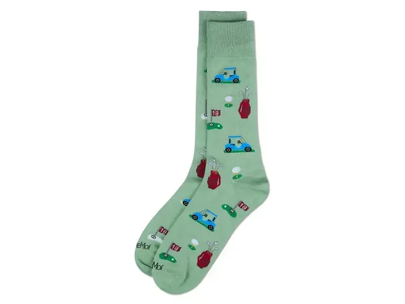 Infinity Classics International Tee Time; Bamboo Crew Socks; Moss 10-13