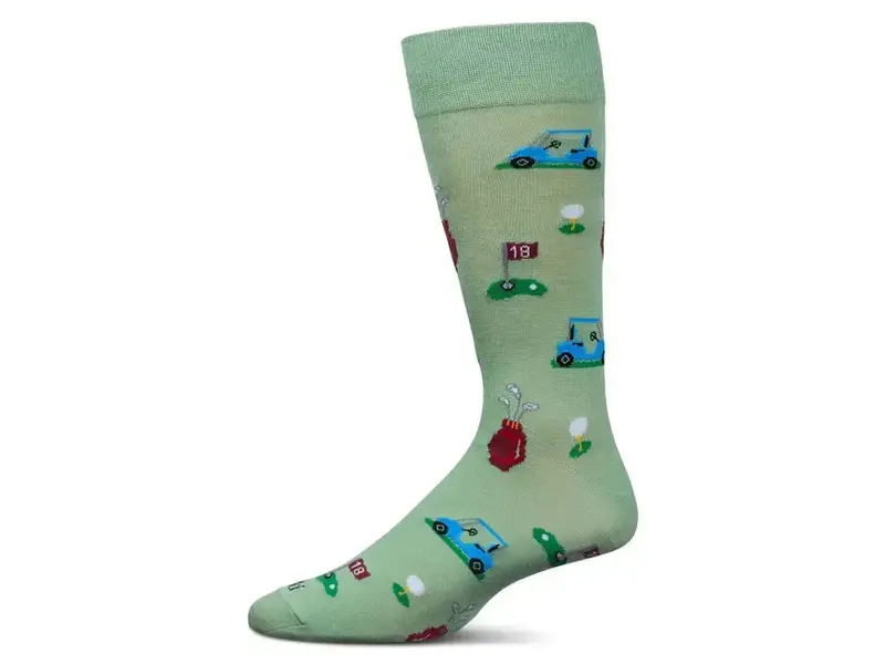 Infinity Classics International Tee Time; Bamboo Crew Socks; Moss 10-13