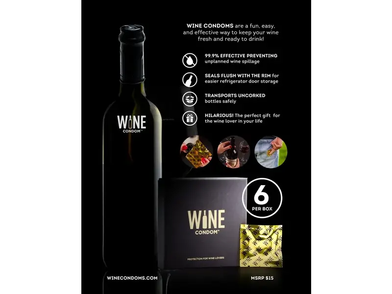 WINE CONDOMS The Original Wine Condoms | Bottle Stopper
