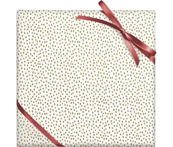 Gold Foil Flurry Stone Wrapping Paper