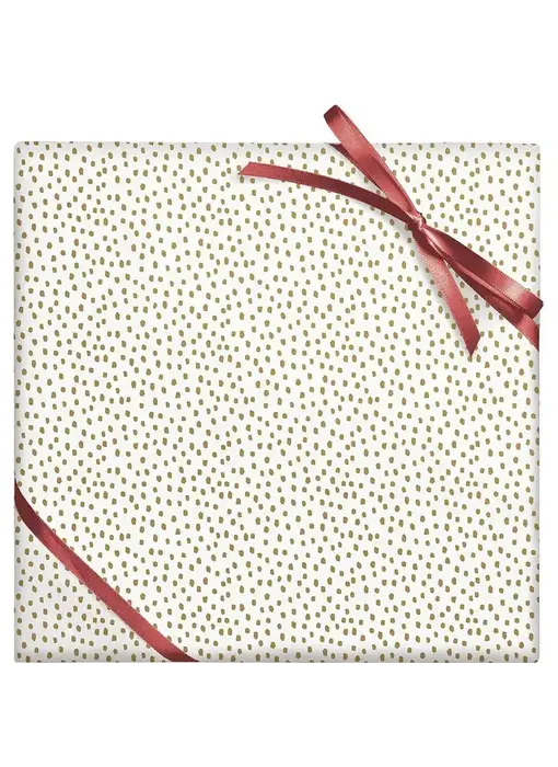 Gold Foil Flurry Stone Wrapping Paper