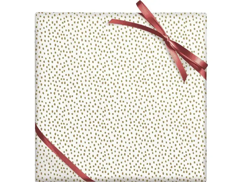 Paper Source Gold Foil Flurry Stone Wrapping Paper