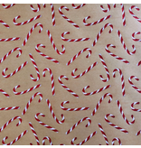 Jillson & Roberts Candy Cane Glitter Wrap - Jumbo