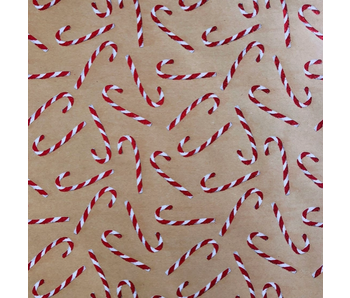Candy Cane Glitter Wrap - Jumbo