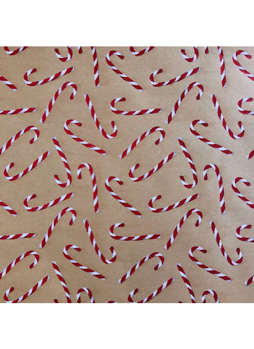 Candy Cane Glitter Wrap - Jumbo