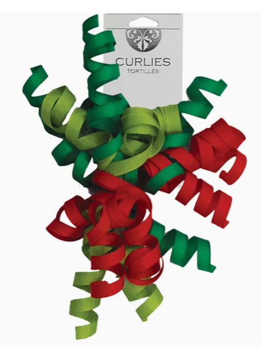 Christmas Grosgrain Bows - Curlies