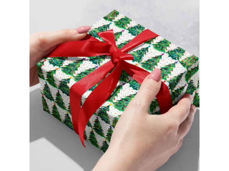 Jillson & Roberts Christmas Trees Wrap - Jumbo