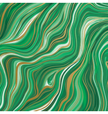 Jillson & Roberts Marbleized Green Wrap - Roll