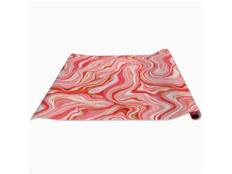 Jillson & Roberts Marbleized Red Wrap - Roll