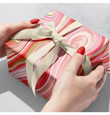Jillson & Roberts Marbleized Red Wrap - Roll