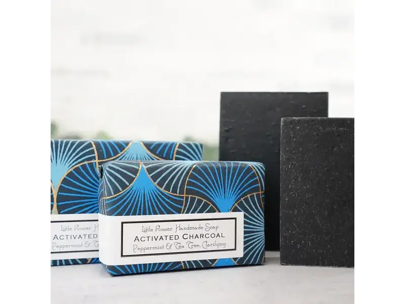 The Little Flower Soap Co Activated Charcoal Handmade Soap
