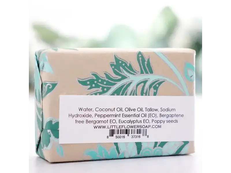 The Little Flower Soap Co Peppermint Poppy (Eucalyptus) Handmade Soap