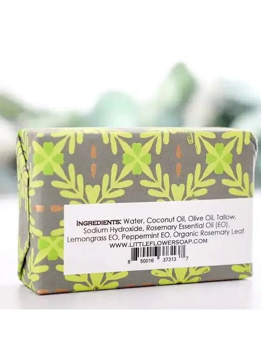 Rosemary Lemon Mint Handmade Soap 6 oz