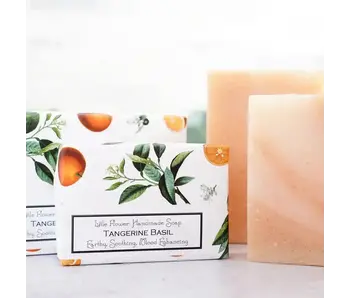 Tangerine Basil Handmade Soap 6 oz