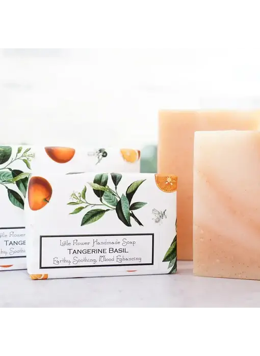 Tangerine Basil Handmade Soap 6 oz