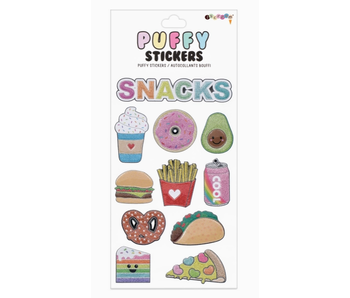 Snacks Puffy Stickers