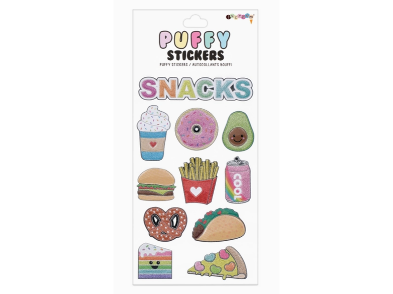 Iscream Snacks Puffy Stickers