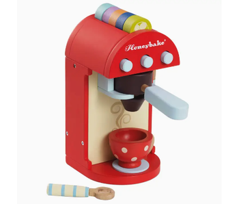 Wooden Toy Coffee Machine & Pods