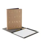 Fringe Studio Letter Stack Khaki Signature Small Padfolio