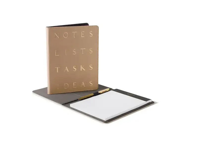 Fringe Studio Letter Stack Khaki Signature Small Padfolio