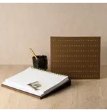 Fringe Studio Se Letter Flow Bark Signature Non-Dated Weekly Desk Pad