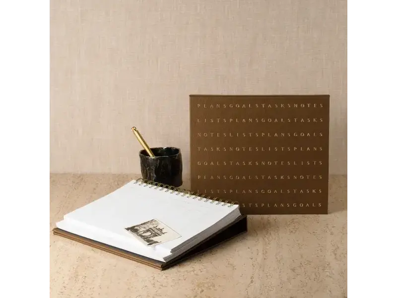 Fringe Studio Se Letter Flow Bark Signature Non-Dated Weekly Desk Pad