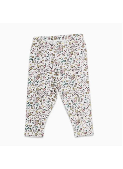 Floral Jersey Stretch Baby Legging Pants (Organic Cotton)
