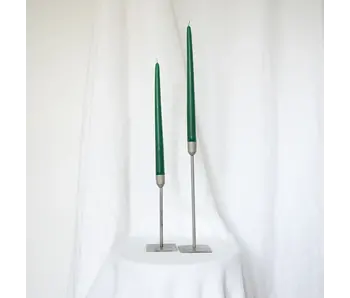 Taper Candles - Pair Green